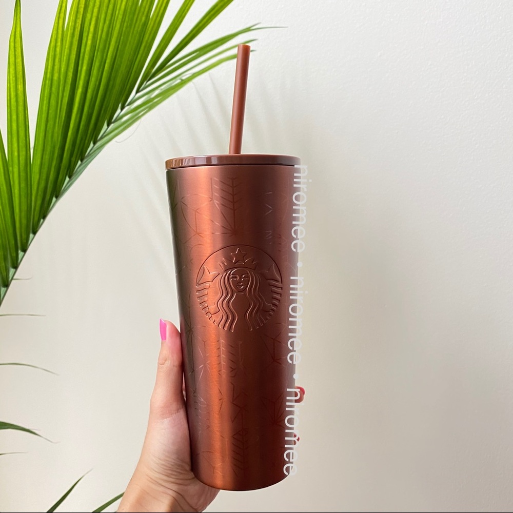 Starbucks Copper Patterned Tumbler